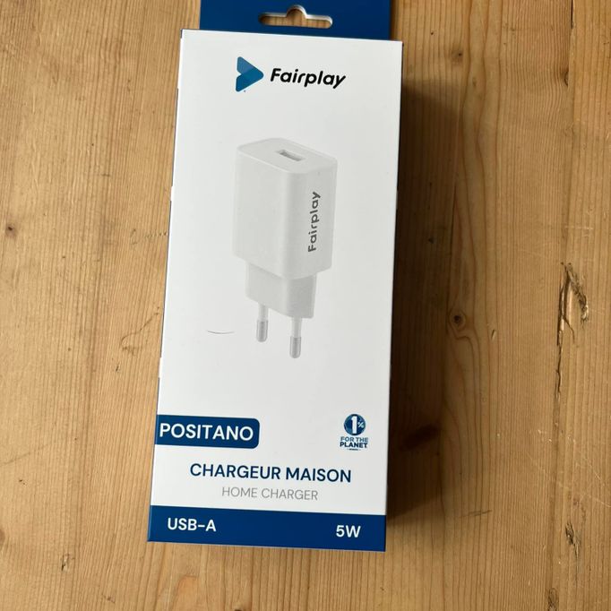 chargeur usb blanc 