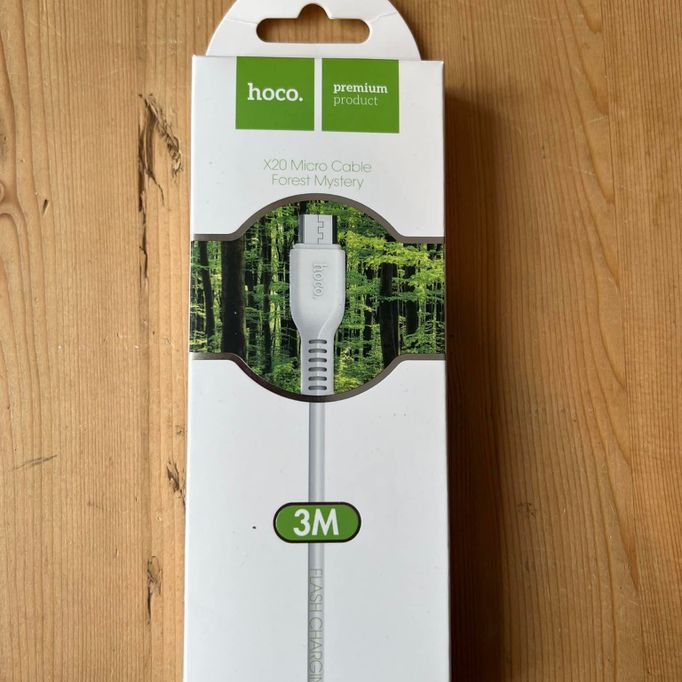 câble micro usb blanc